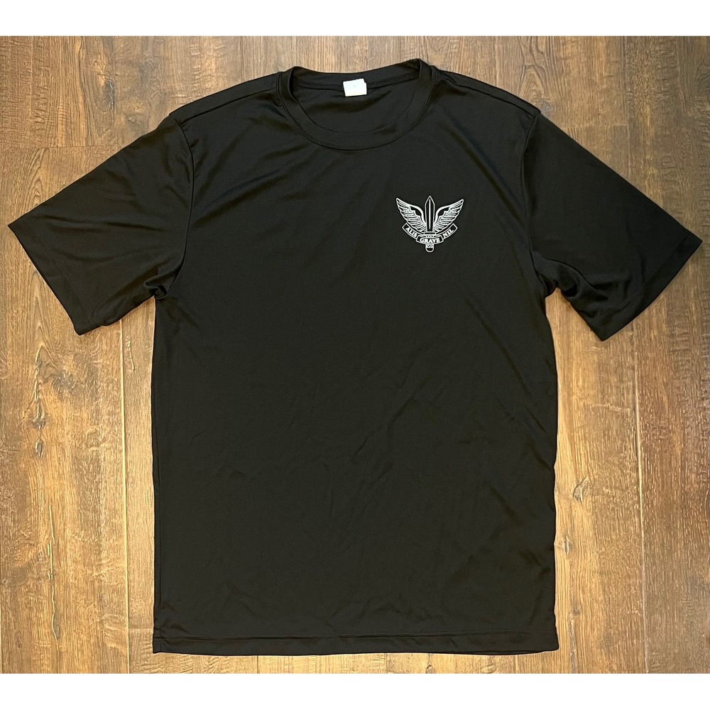 Air Assault Mens Alis Grave Nil Graphic Performance T-Shirt Black Size M